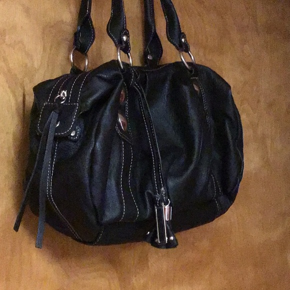 MONDANI women’s bag  8”x 16”x 6”  black & silver - Picture 4 of 7